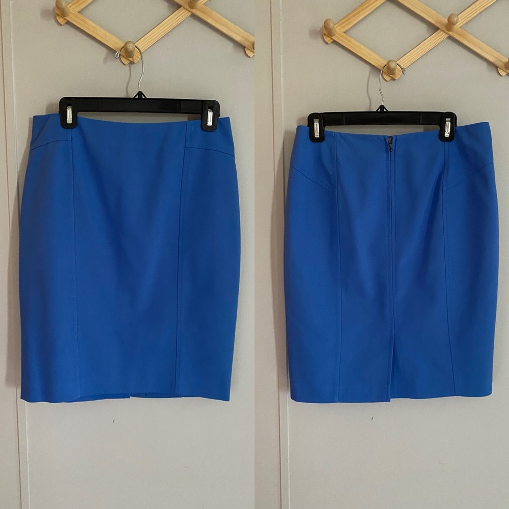 Ann Taylor Blue Pencil Skirt